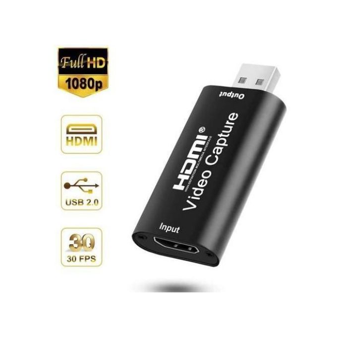 Usb Hdmi Video Capture Hd 1080p, Hdmi Vers Usb 2.0 Youtube Obs, Live, Stream