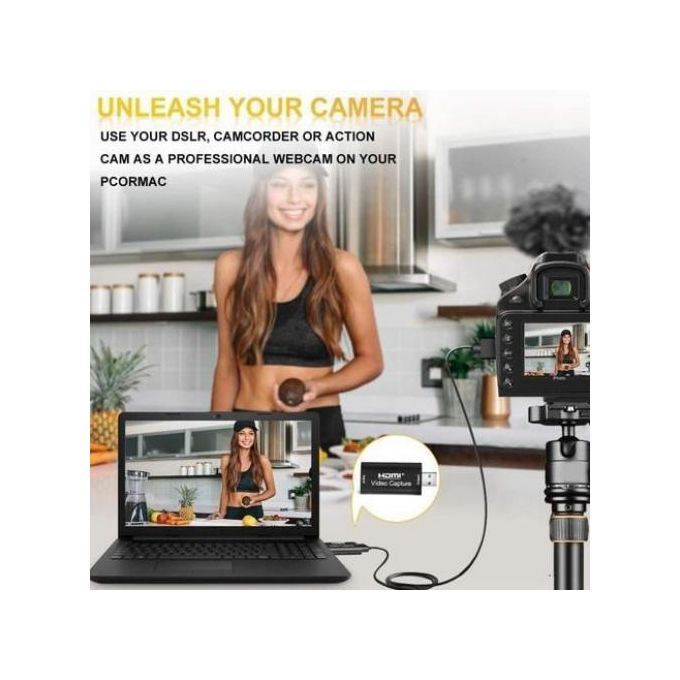 Usb Video Capture Hd 1080p, Vers Usb 2.0 Youtube Obs, Live, Stream thumbnail 4