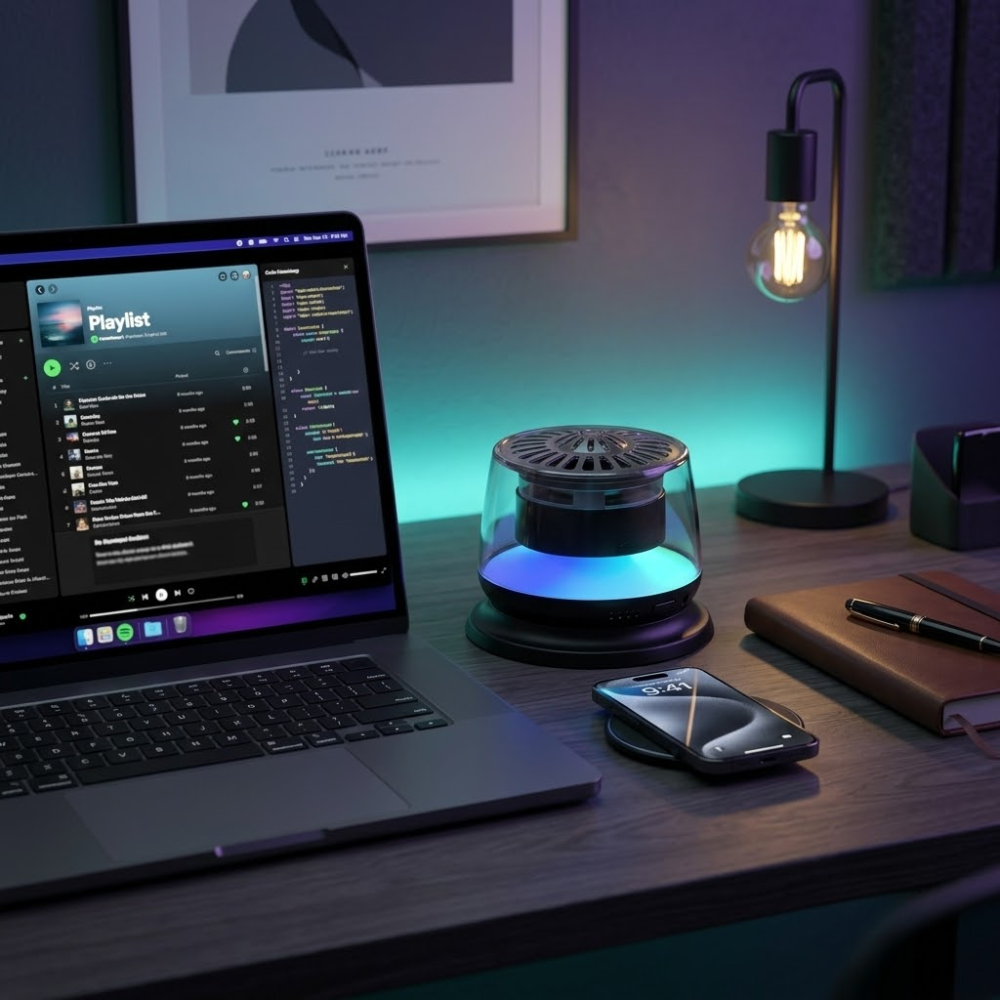 Enceinte Bluetooth Sans Fil –  RGB & Appels Mains Libres thumbnail 4