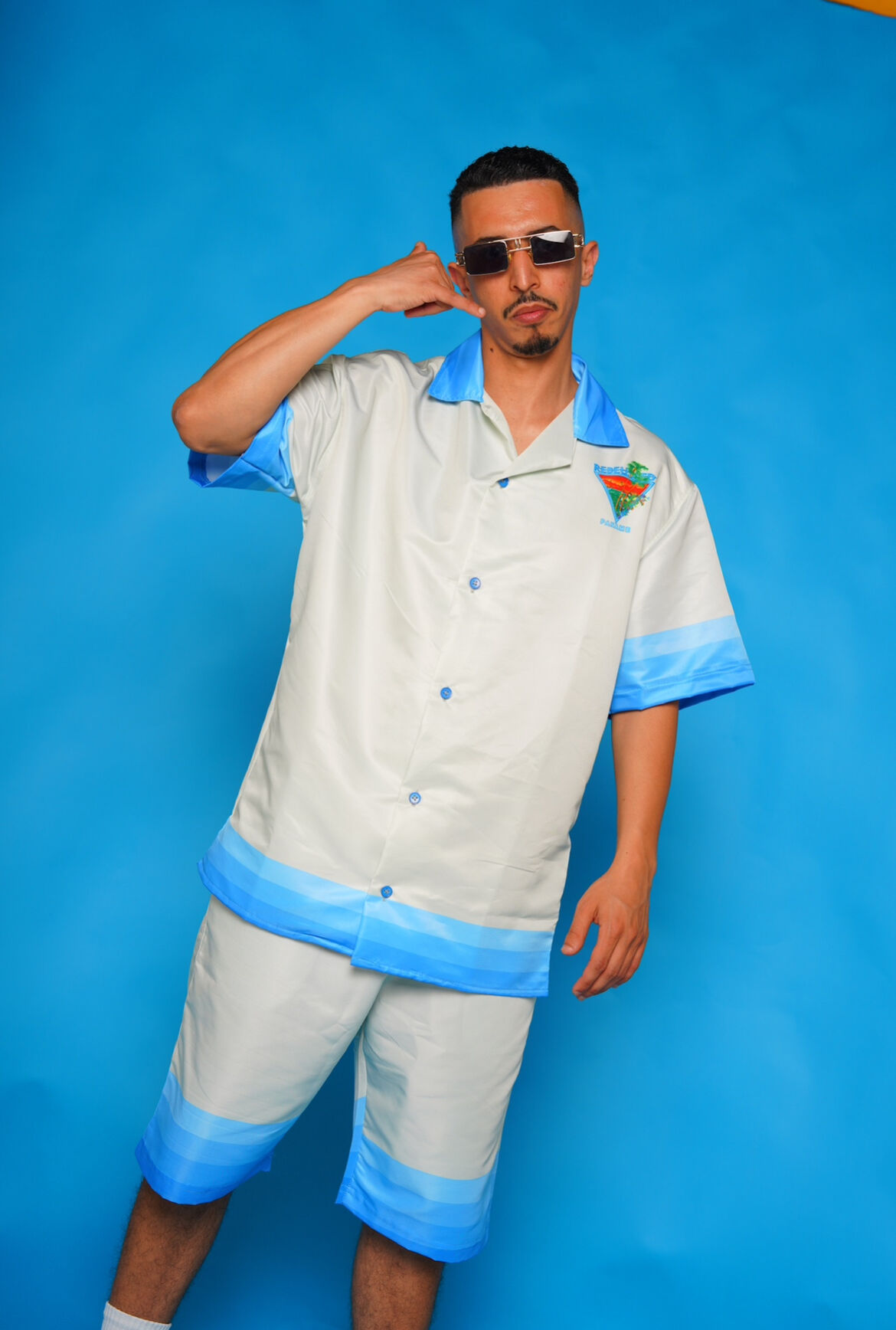 Ensemble Rebeubled : Chemise Tahitienne + Short thumbnail 6
