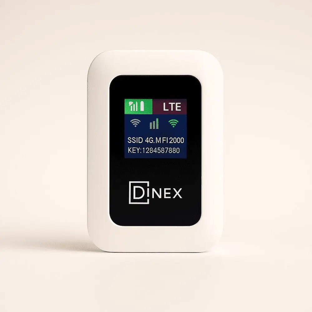Hotspot Wifi Mobile 5G LTE – Batterie 3000mAh, Jusqu’à 12h D’utilisation