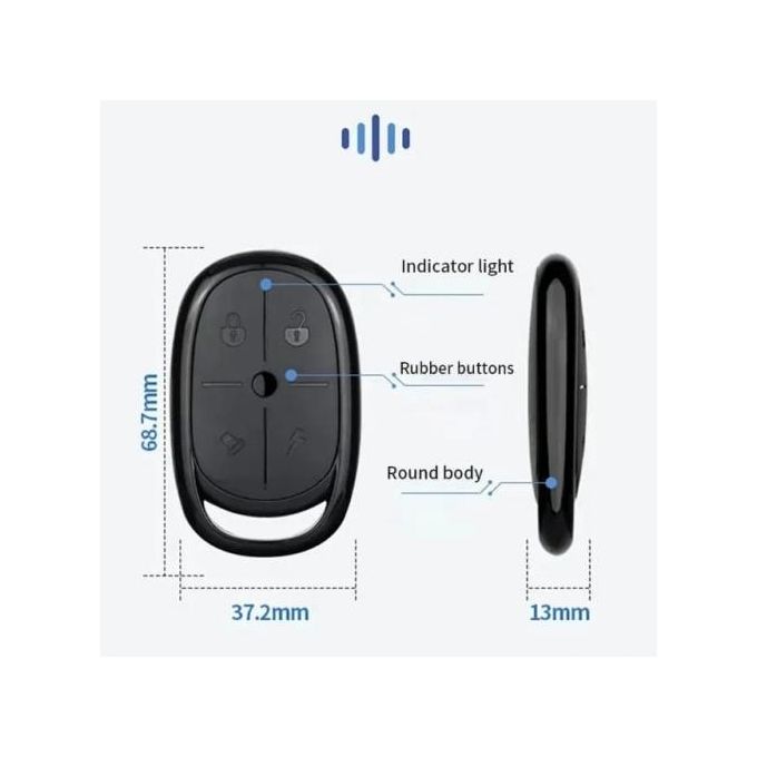 Fréquence De Travail: 433 Mhz; Schéma D'alimentation: Alimentation Cc 3v Bonne Capacité De Suppression Des Vibrations Locales; Plage De Température: -20 70 ℃ Taille Du Produit: 55mm X 28mm X 14mm Poids Du Produit: 14,39g Tension De Fonctionnement Normale Dc2.4v-3v Courant D'émission 20ma Distance De Lancement 25 - 100 Mètres thumbnail 3