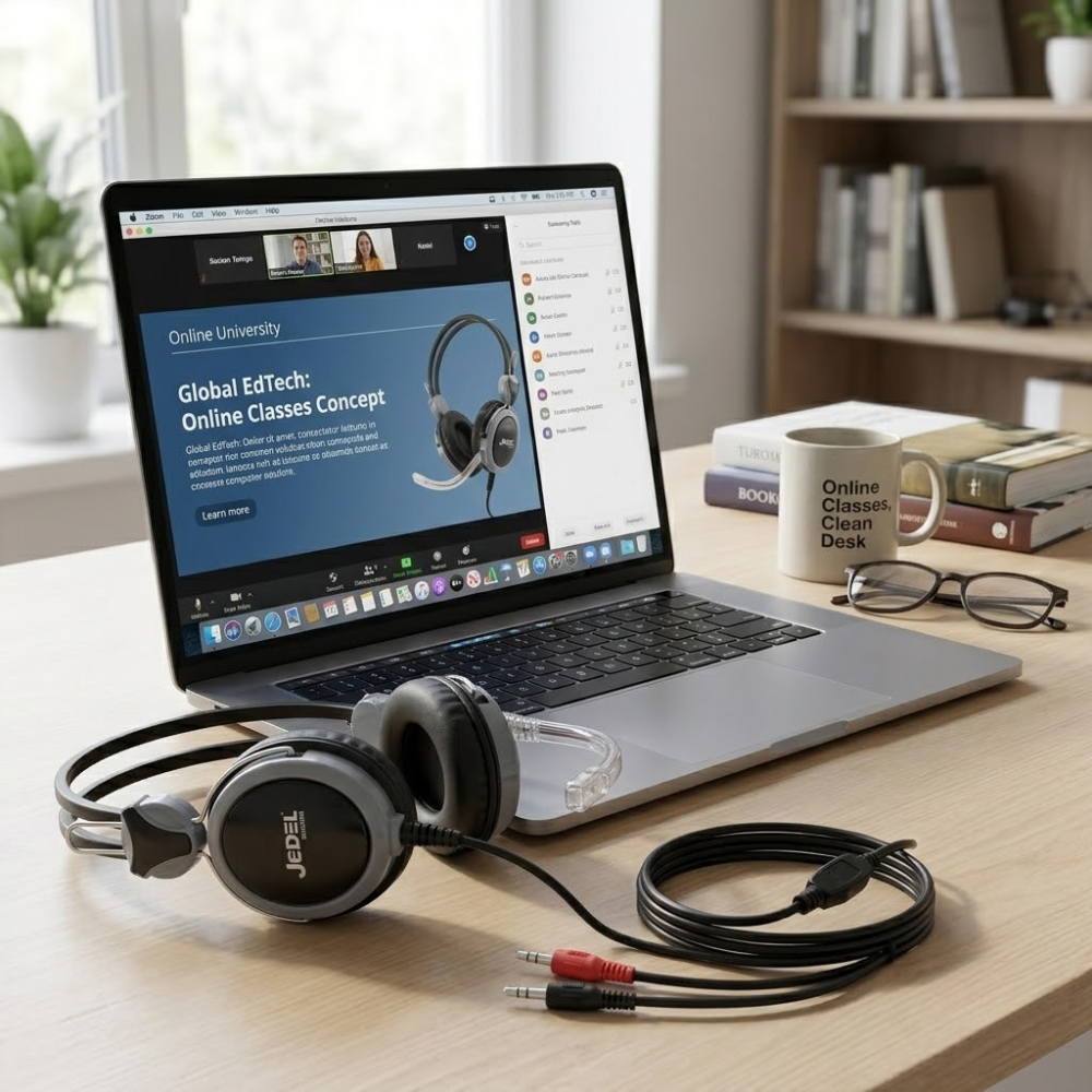 Casque Audio Stéréo Jedel Avec Microphone thumbnail 5