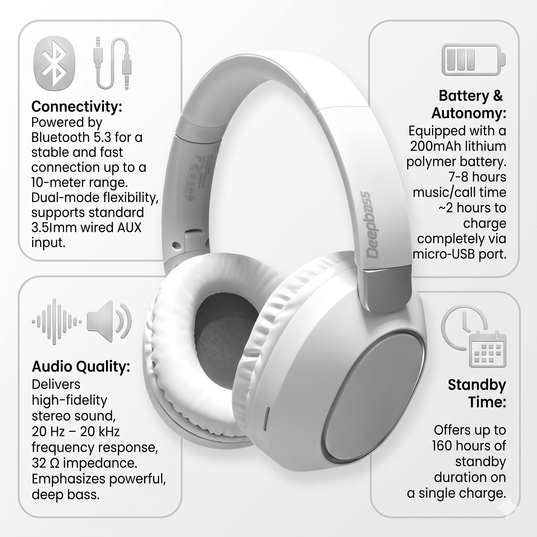 Casque Bluetooth R20 thumbnail 3