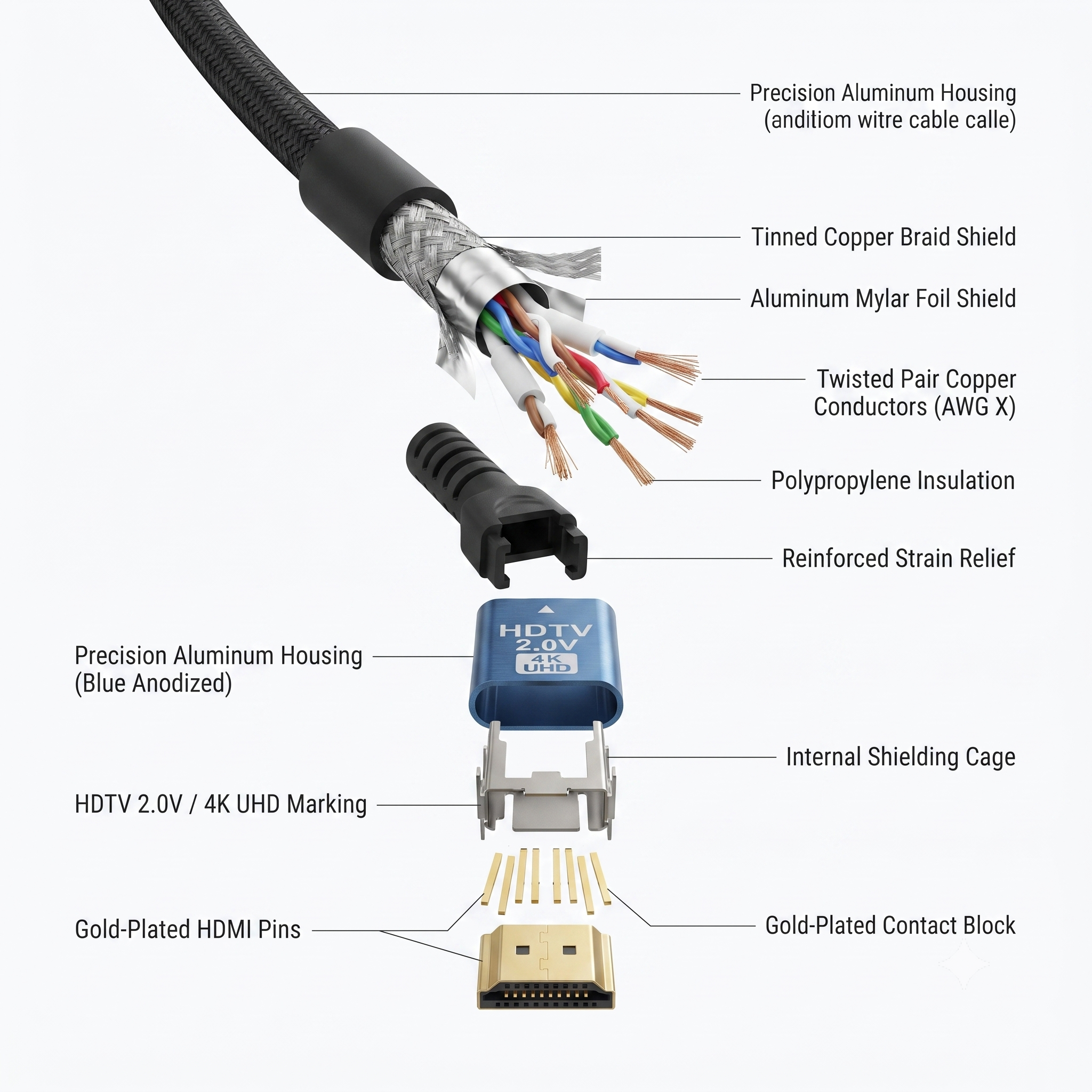 Cable Hdmi 4k – 5 Mètres thumbnail 6
