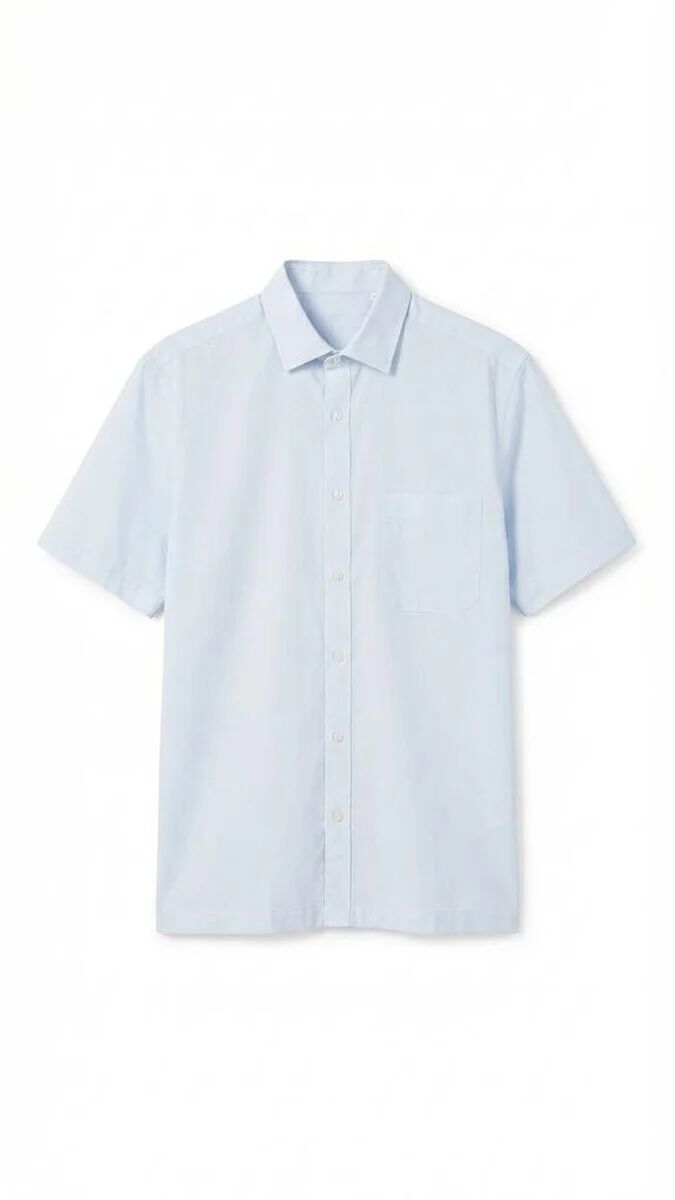 Chemise Basique Manches Courtes Rayures Bicolores