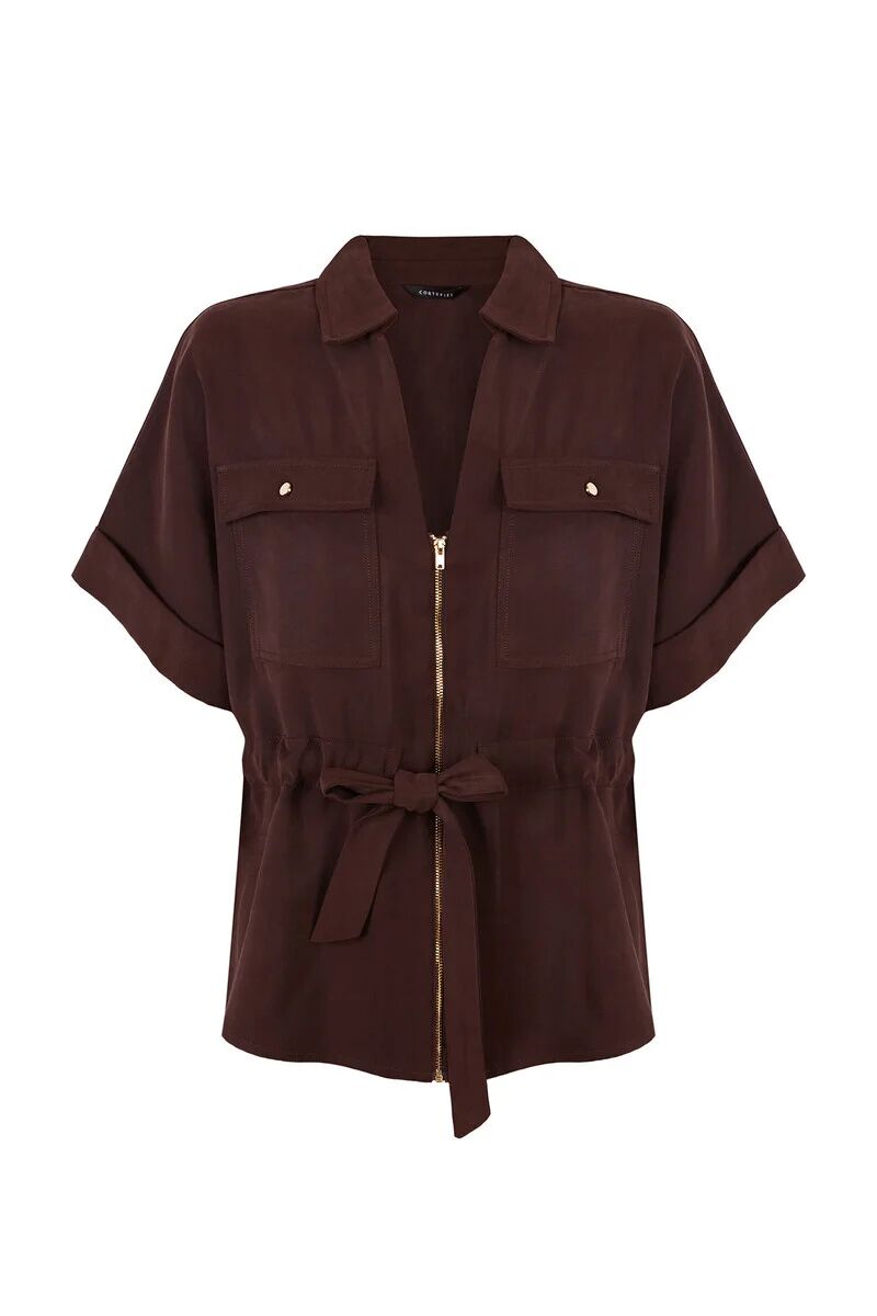 Blouse À Fermeture Éclair