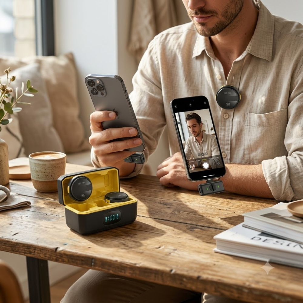 Microphone Sans Fil Pour Iphone Lightning