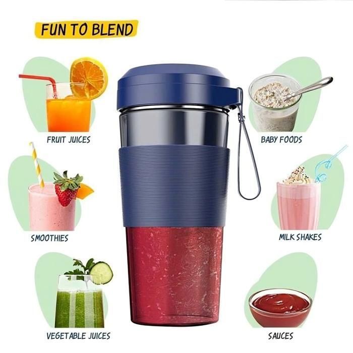 Mixeur Portable - Mini Blender - Sans Fil - Couleur Aléatoire thumbnail 3