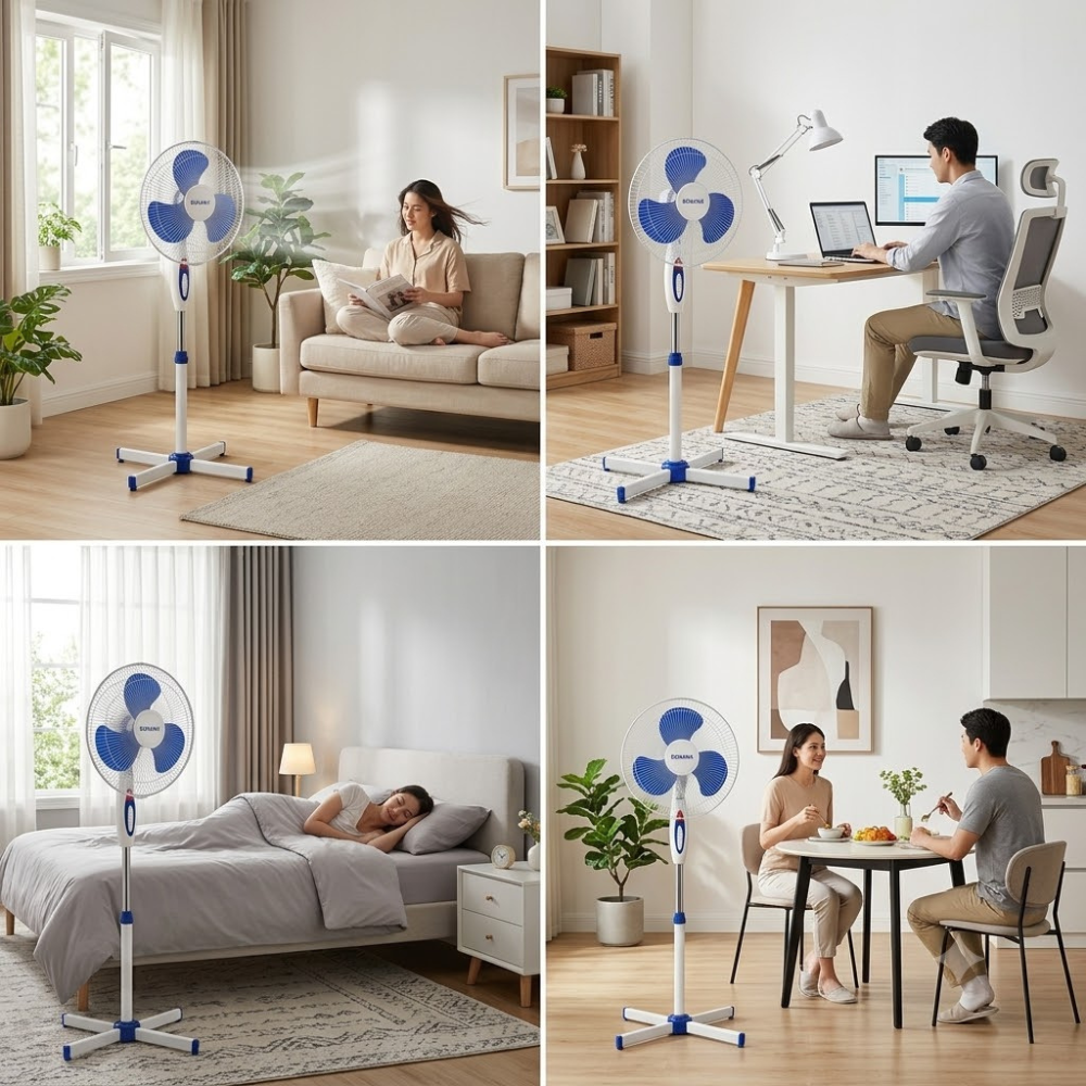 Ventilateur Sur Pied 16 Pouces – Puissant