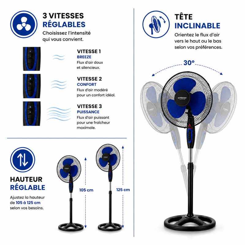Ventilateur Sur Pied Slz-841 thumbnail 4