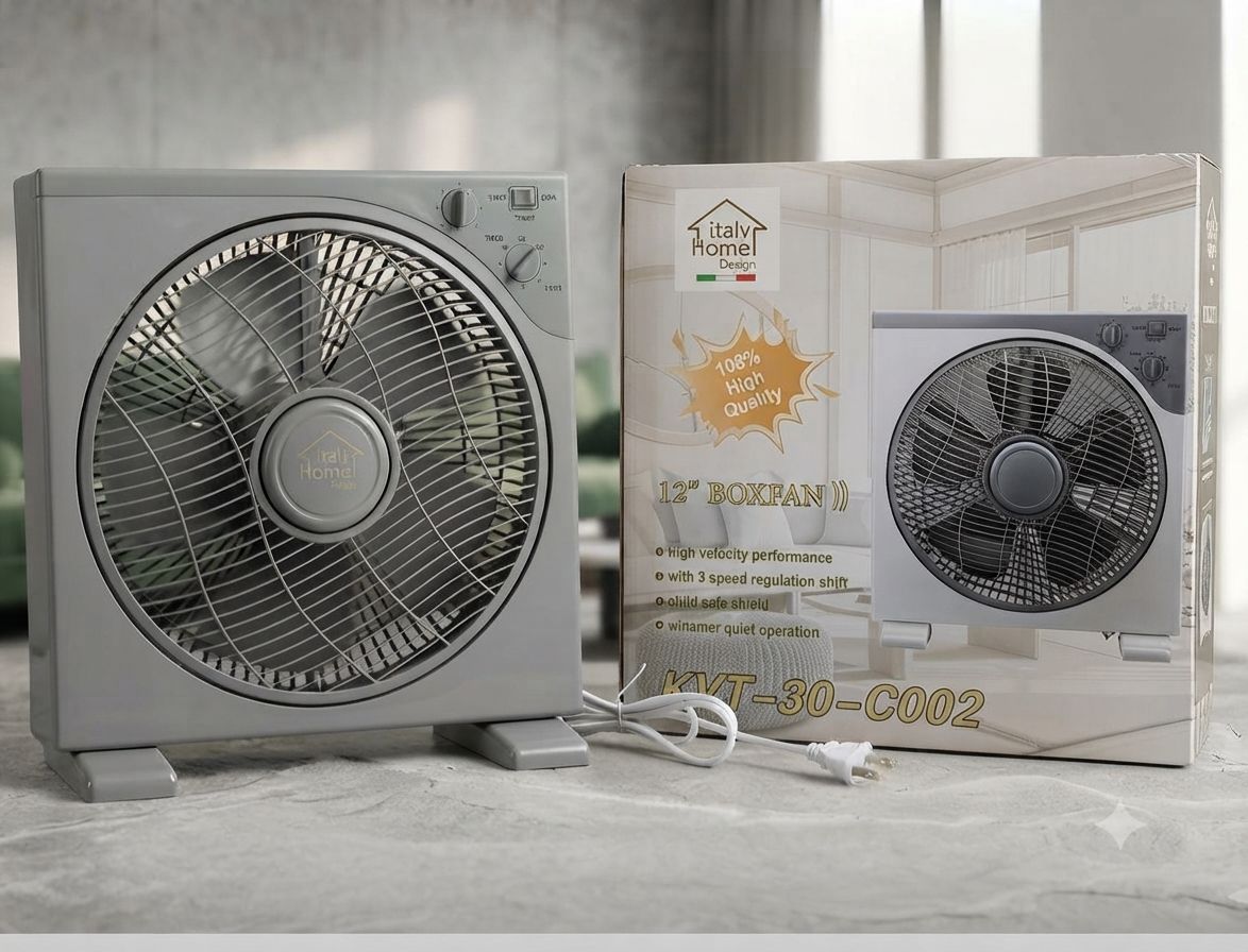 Ventilateur Électrique Box Fan 12" Italy Home Design