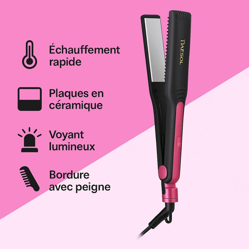 Lisseur Cheveux Professionnel Daesol Ds-701