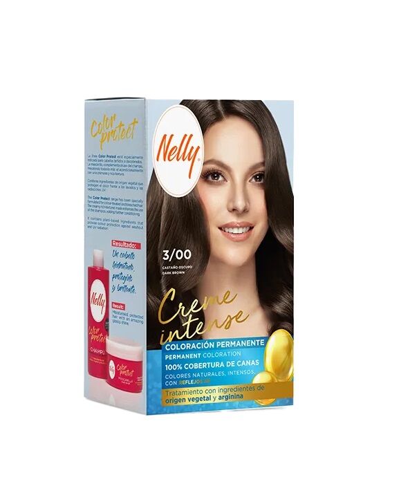 Coloration Cheveux Crème Brun Intense Couleur Brune Brillante - Ref 3/00