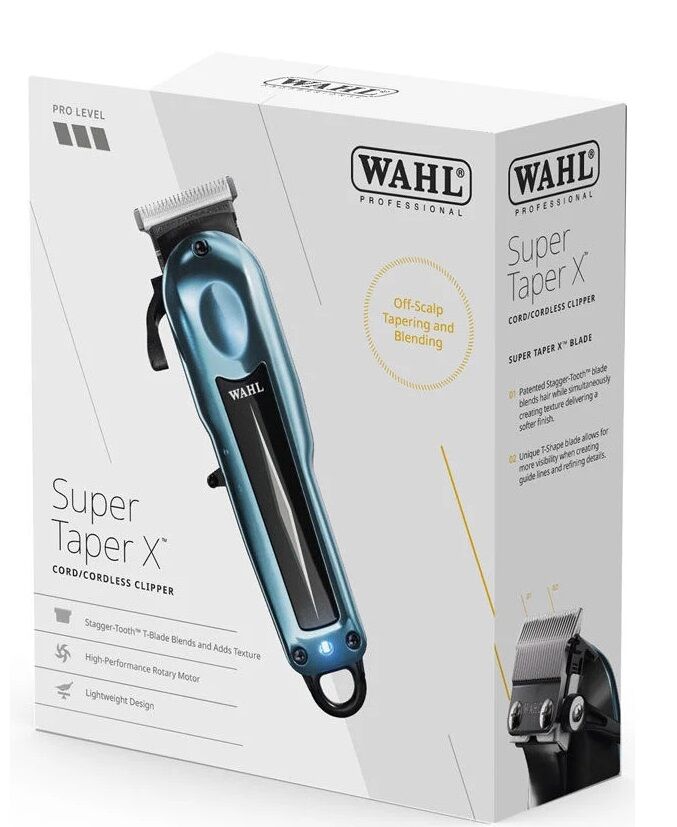 Tondeuse Sans Fil Professionnelle Super Taper X Lame À Dents Décalées Puissant Moteur Rotatif 6500 Tr/min, Autonomie De 100 Minutes Avec 10 Peignes thumbnail 6