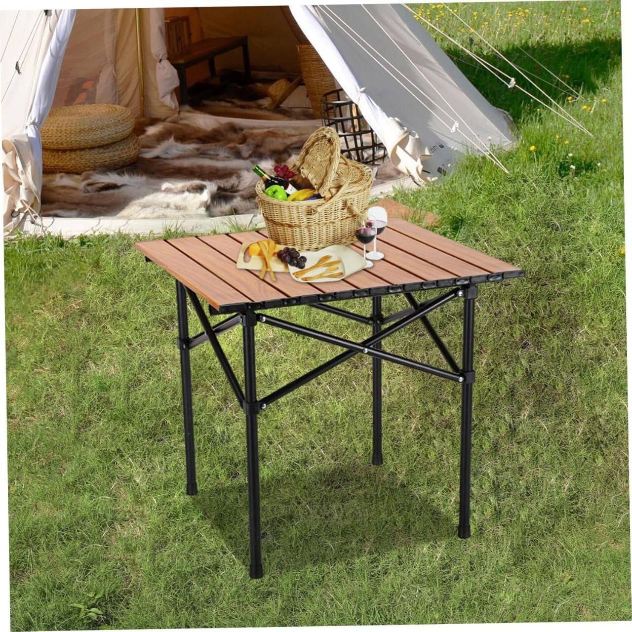 Table De Camping Pliante En Aluminium 53 X 51 Cm 