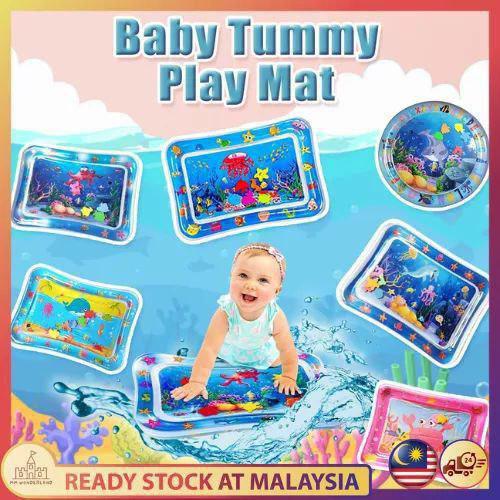 Baby Water Mat – Tapis Aquatique Interactif Pour Bébé Avec Jouets Flottants Et Design Marin thumbnail 1