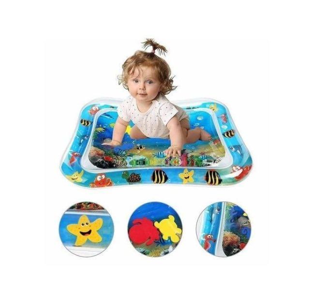Baby Water Mat – Tapis Aquatique Interactif Pour Bébé Avec Jouets Flottants Et Design Marin thumbnail 3