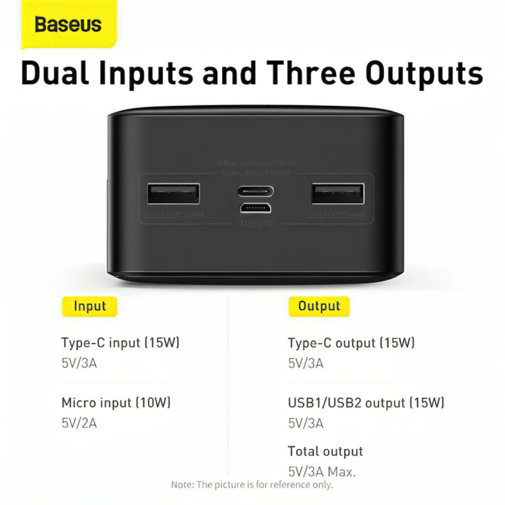 Power Bank 10000mah 15w – Noir thumbnail 2