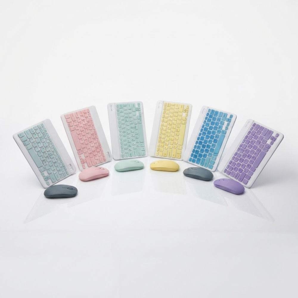Kit Clavier & Souris Bluetooth Rechargeable - Couleur Aleatoire thumbnail 2