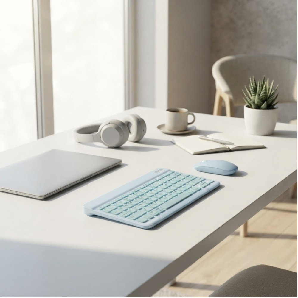 Kit Clavier & Souris Bluetooth Rechargeable - Couleur Aleatoire thumbnail 3