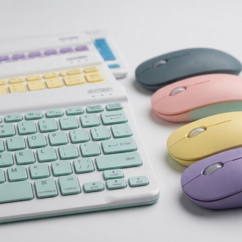 Kit Clavier & Souris Bluetooth Rechargeable - Couleur Aleatoire thumbnail 4