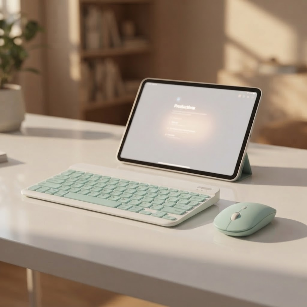 Kit Clavier & Souris Bluetooth Rechargeable - Couleur Aleatoire thumbnail 5