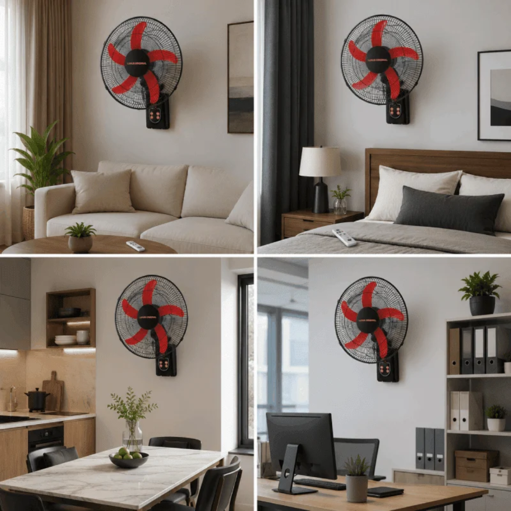 2 Ventilateur Mural 18 Avec Télécommande