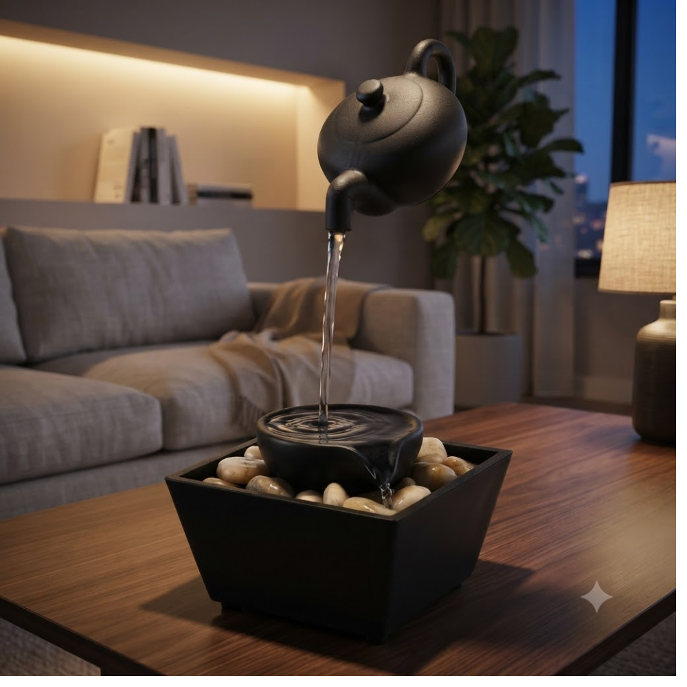 Fontaine D'intérieur Zen À Théière Flottante thumbnail 4