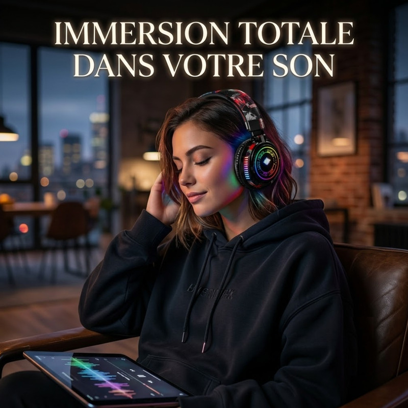Casque Bluetooth R25 Rgb Graffiti Hi-res | Style Urbain thumbnail 3