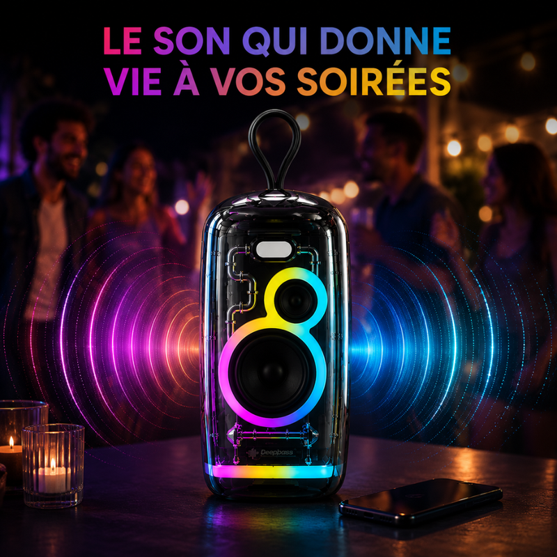 Enceinte Bluetooth Portable Rgb – Box-10 Couleur Aléatoire thumbnail 4