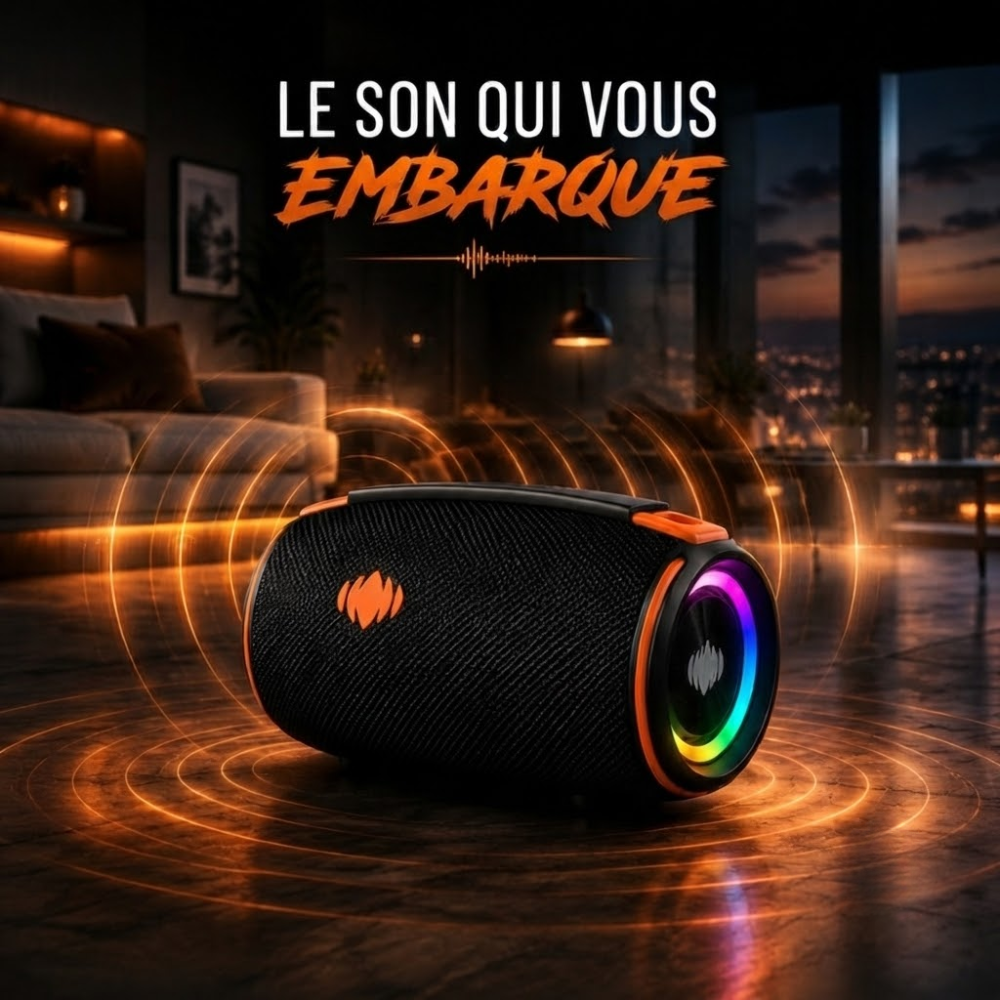 Enceinte Deepbass Bluetooth Portable 20w Hi-res Audio – Box-30 Couleur Aléatoire thumbnail 3