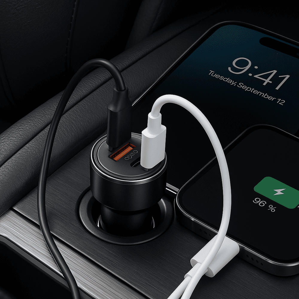 Chargeur Voiture Usb Dinex Invisible ,double Port 48w, Design Discret thumbnail 4