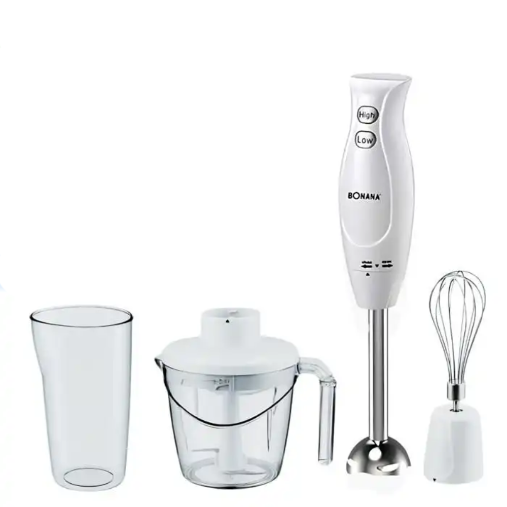 Robot Mixeur Plongeant 4 En 1 – 500w – 2 Vitesses