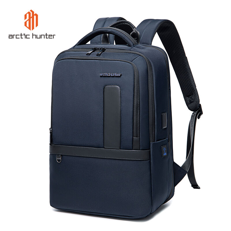 Sac À Dos Structuré En Tissu Pour Affaires Avec Poches Et Compartiments Multiples
