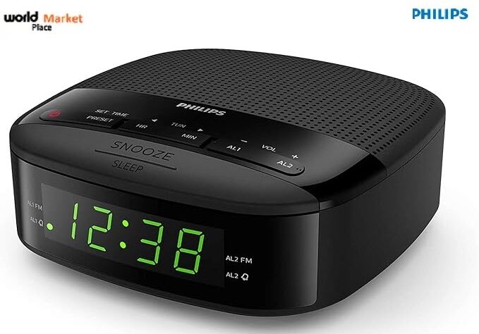 Radio-réveil Fm Numérique Avec Double Alarme