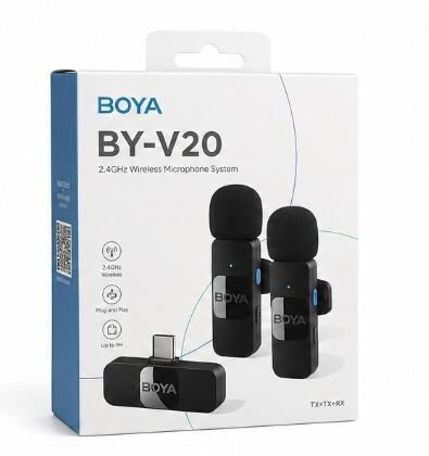 Micro Cravate By-v20 Sans Fil Usb-c Kit Double Micro