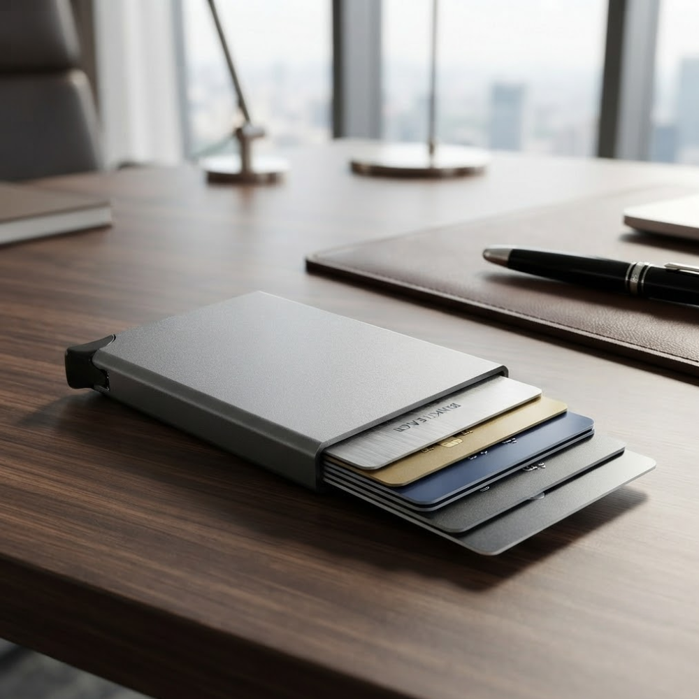 Porte-cartes Rfid – Portefeuille Compact - Couleur Et Designe Aléatoire thumbnail 2