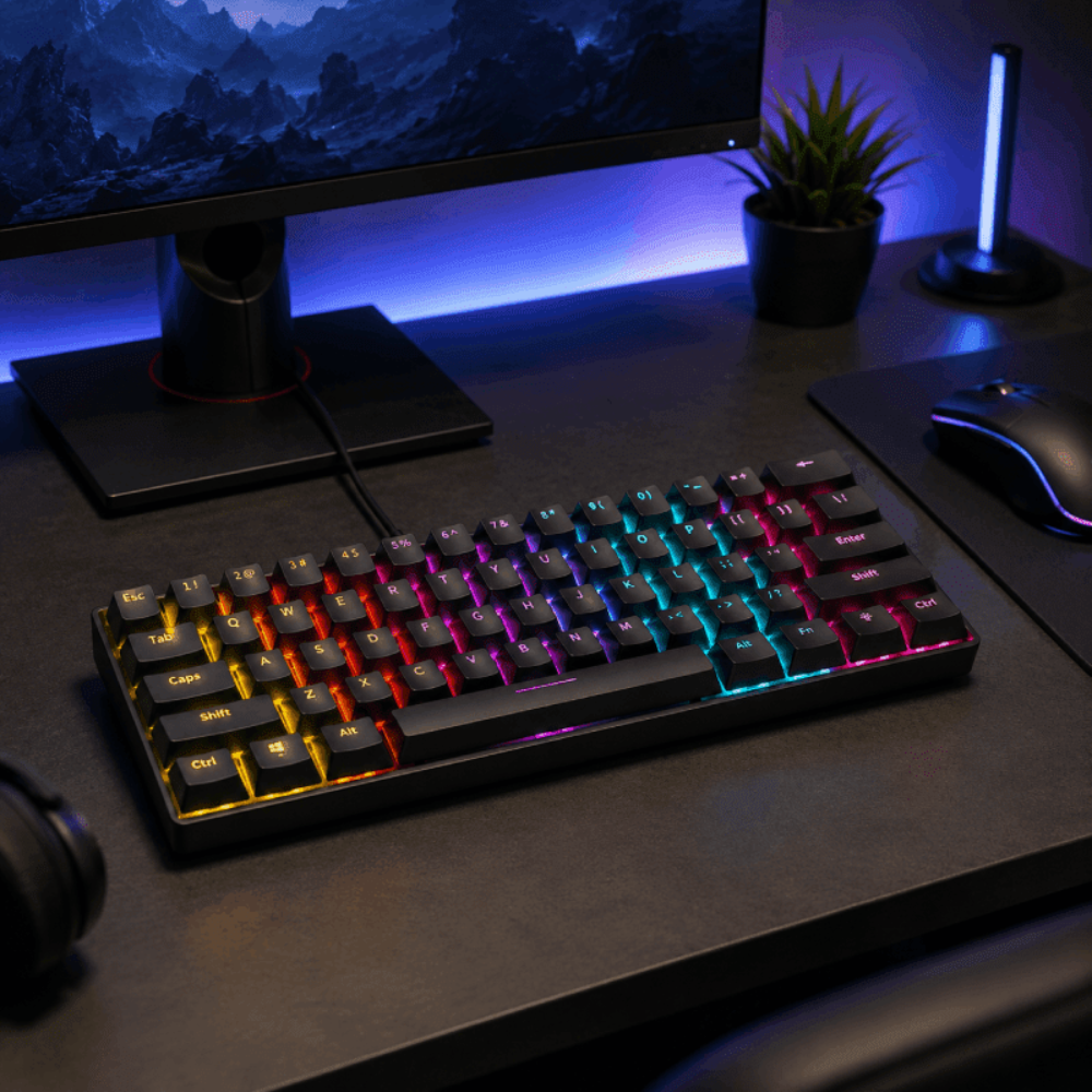 Clavier Mécanique Rgb T61 – Switchs Bleus thumbnail 4
