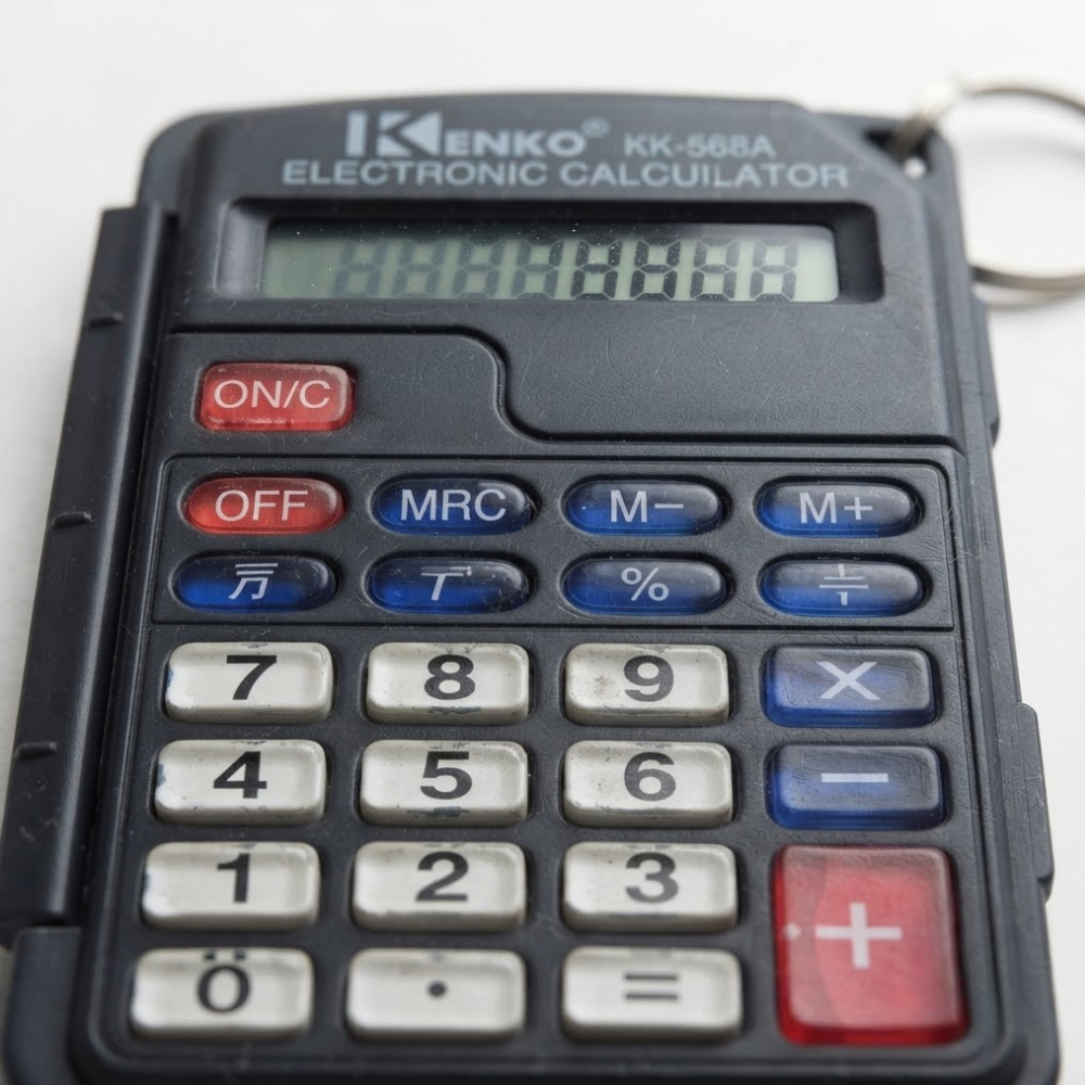 Mini Calculatrice De Poche Kk-568a Avec Porte-clés 