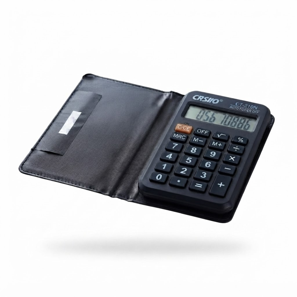 Calculatrice De Bureau Ct-210n Avec Étui De Protection