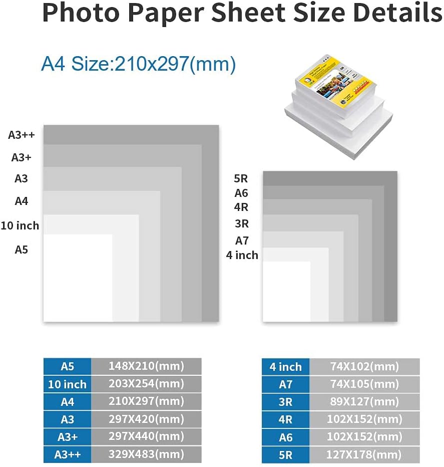 Papier Autocollant Photo Brillant A4 135 G/m² (210 X 297 Mm) Pour Imprimante Jet D’encre –50 Feuilles thumbnail 4