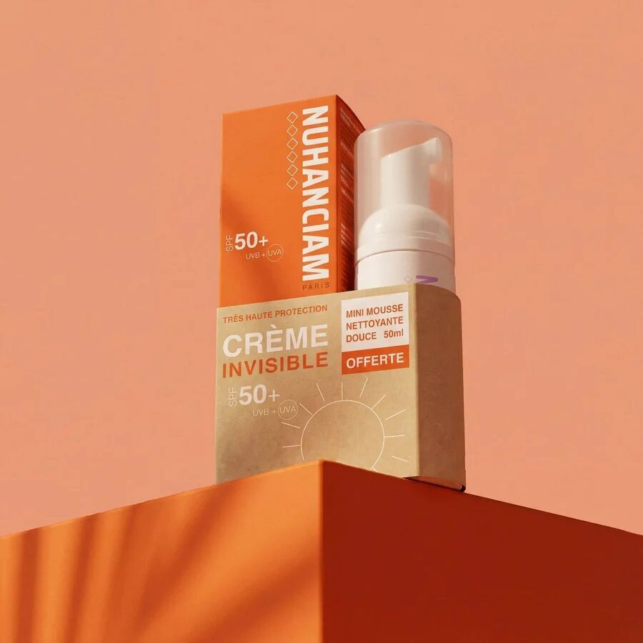 Pack Crème Solaire Invisible Spf 50+ & Mini-mousse Offerte thumbnail 3