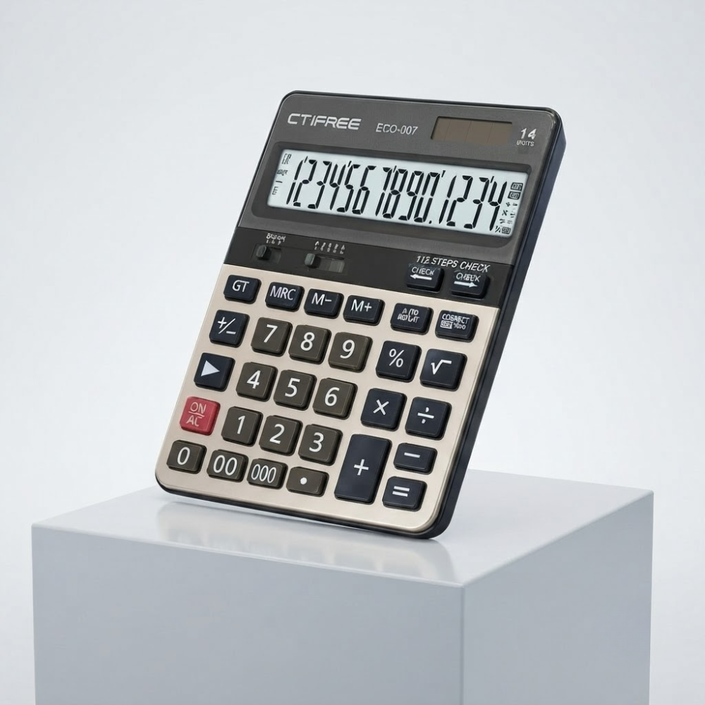 Calculatrice De Bureau Professionnelle – Grand Écran Lcd