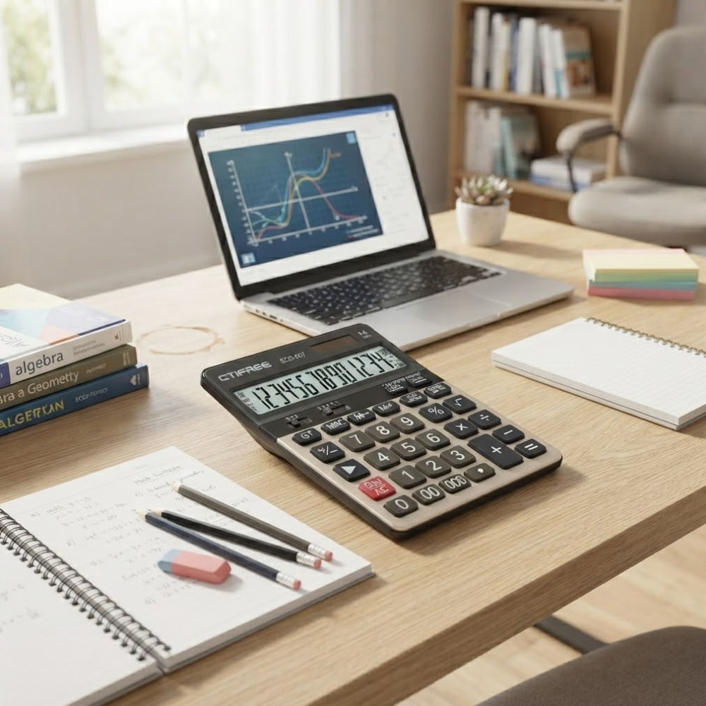 Calculatrice De Bureau Professionnelle – Grand Écran Lcd thumbnail 3