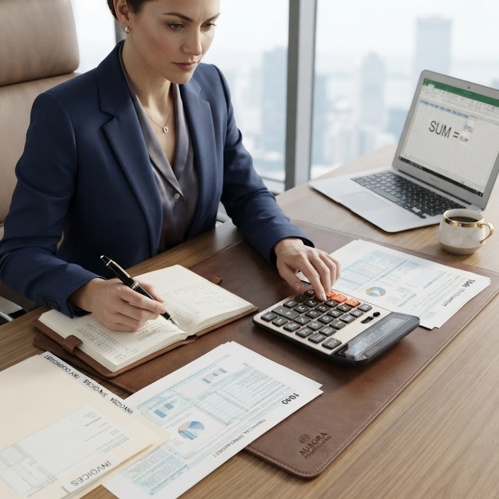Calculatrice De Bureau Professionnelle – Grand Écran Lcd 