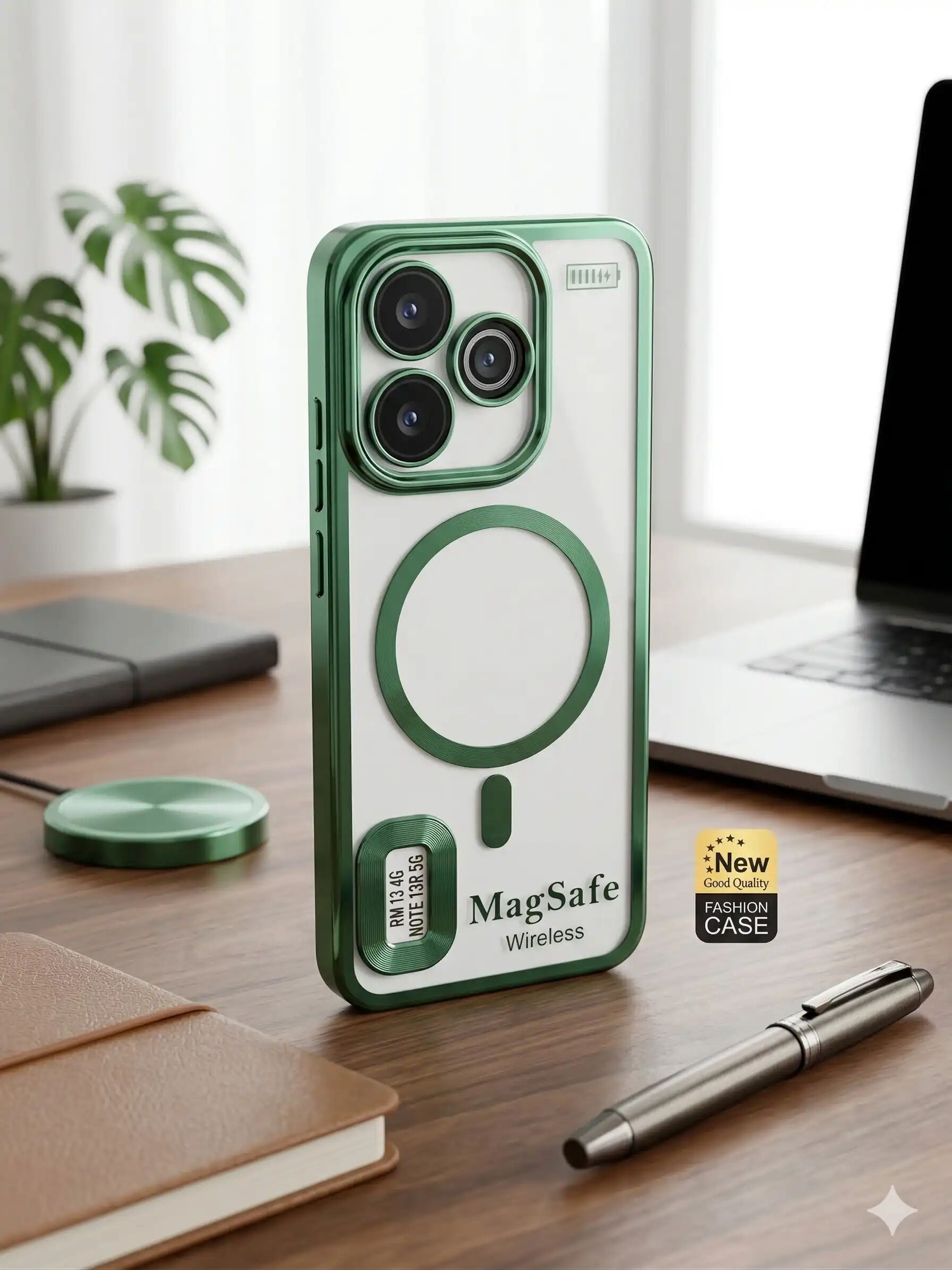 Coque De Protection Magnétique Pour Xiaomi Redmi Note 13 Pro+ 5g – Transparente Et Antichoc