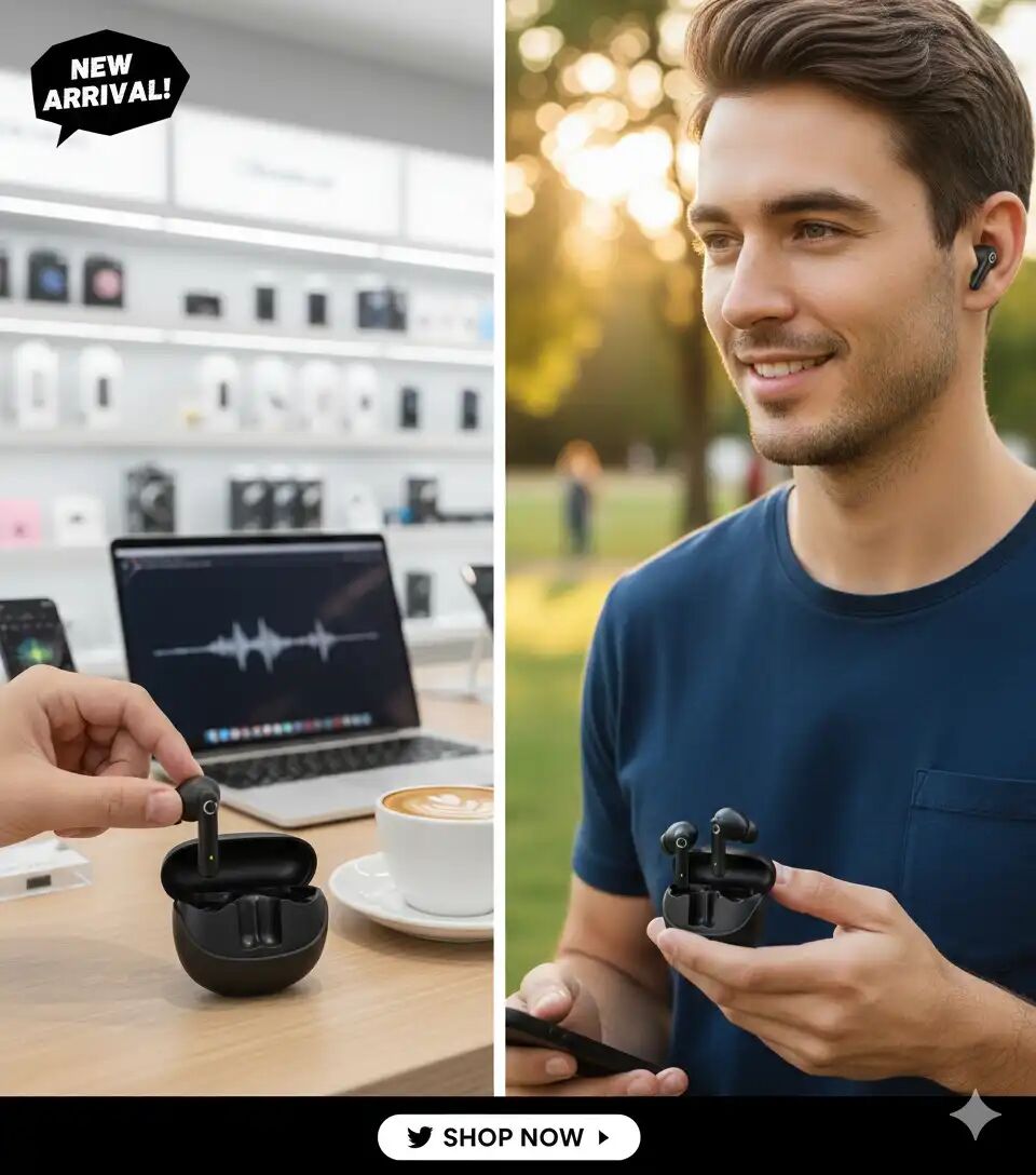 Écouteurs Sans Fil Cellular 23 – Bluetooth 5.4 – Noir