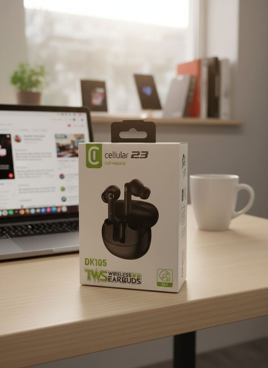 Écouteurs Sans Fil Cellular 23 – Bluetooth 5.4 – Noir
