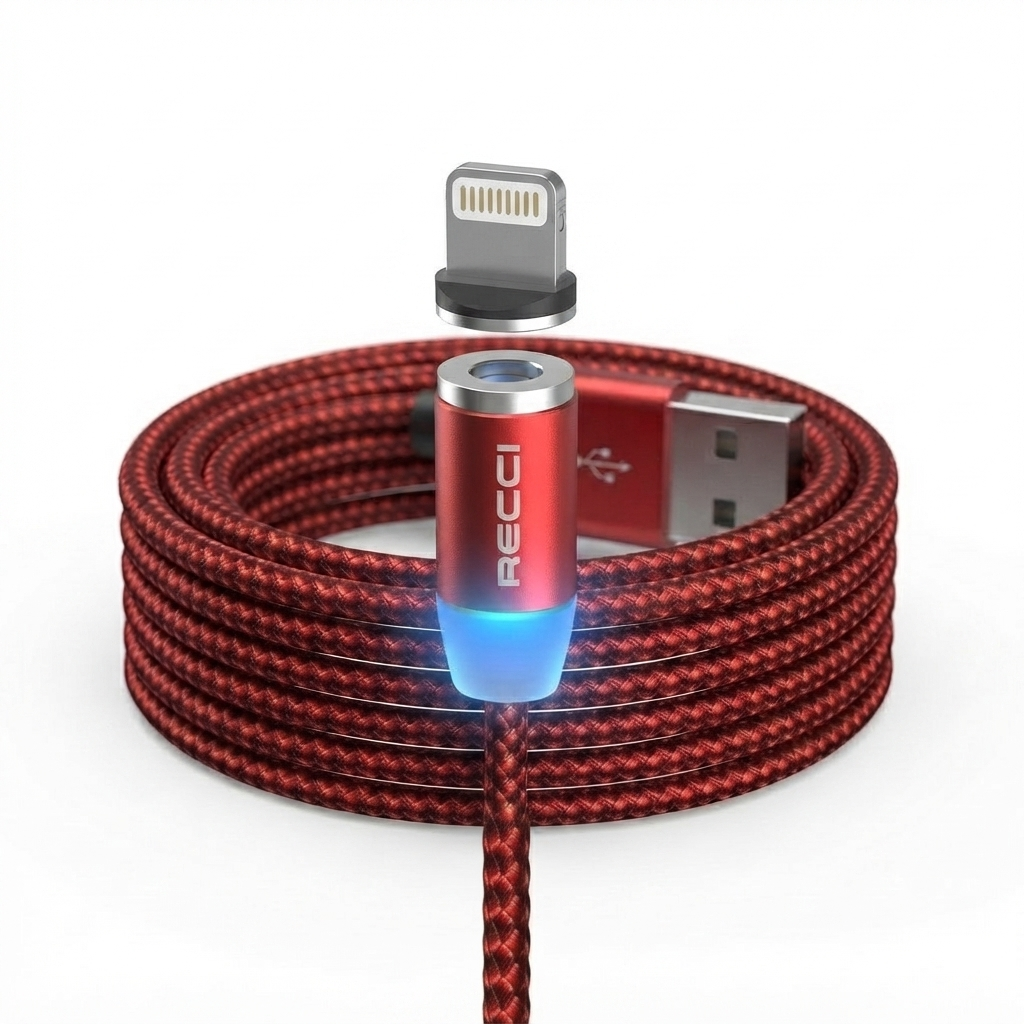 Cable Usb-a Vers Lightning Magnétique - Couleur Et Design Aleatoire